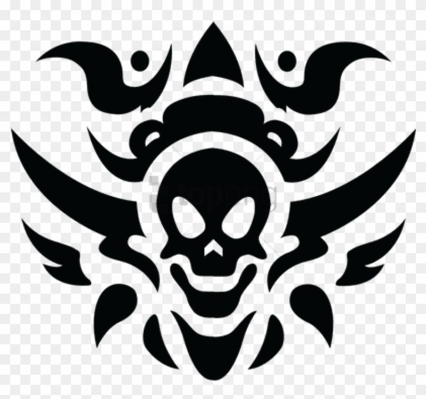 Free Png Cb Editing Tattoo Png Image With Transparent - Skull Tattoo No Background Clipart