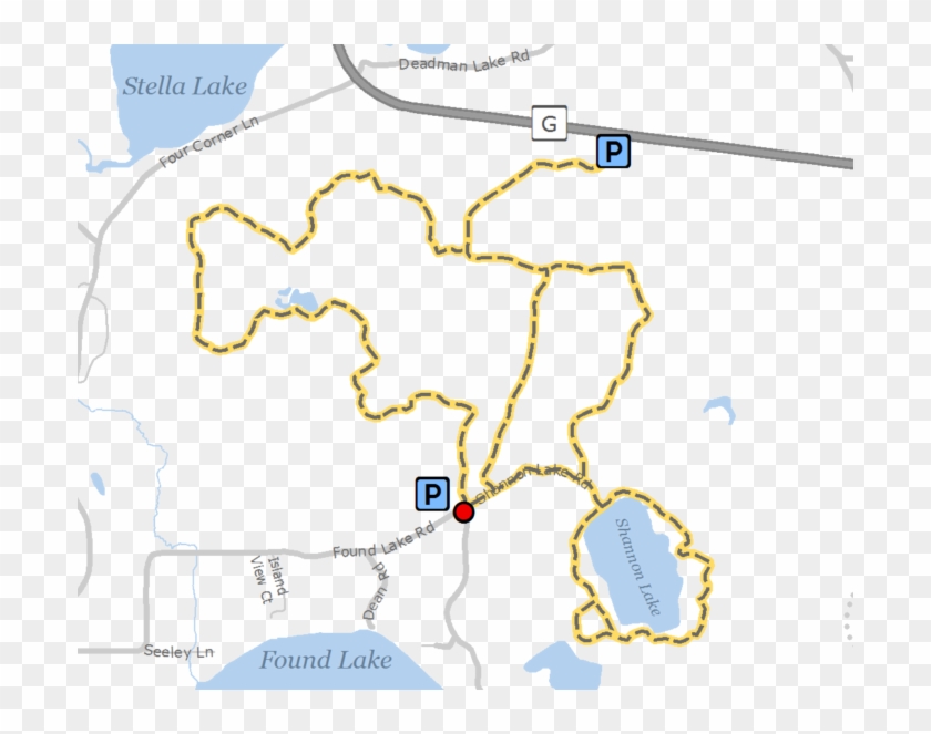 Shannon Lake Trail - Atlas Clipart