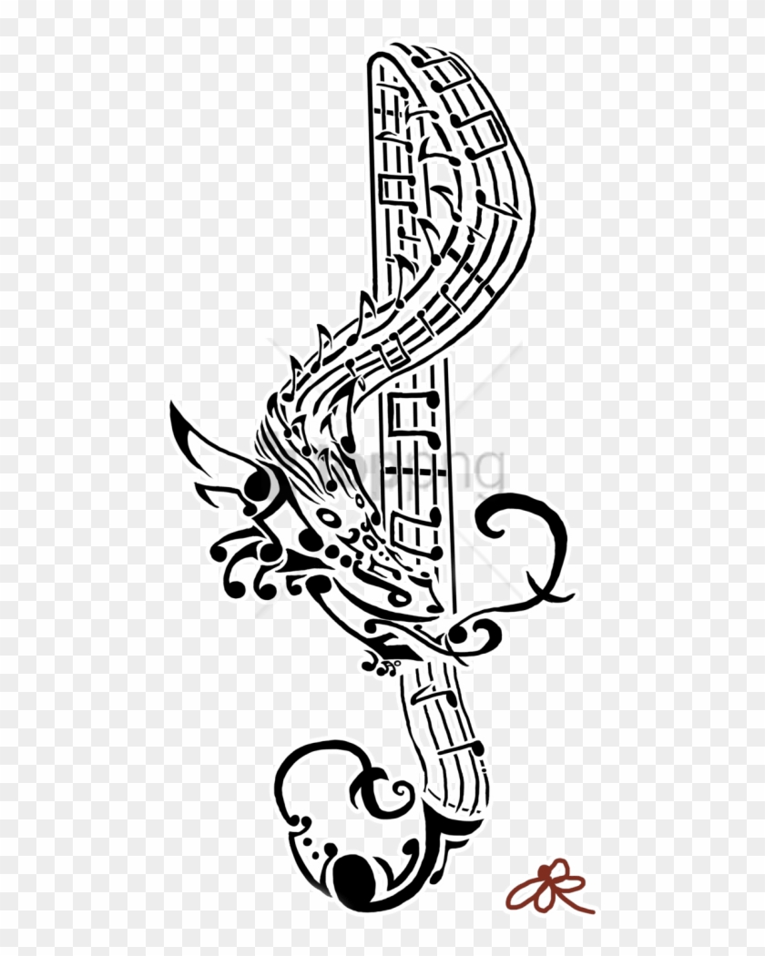 Free Png Download Tattoo Png Images Background Png - Tattoo Clipart Transparent Music #1492709