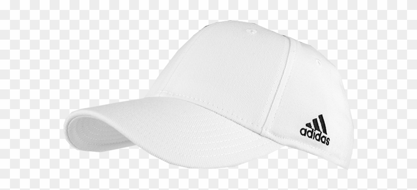 White Adidas Flexfit Officiaring Caps - Adidas Clipart