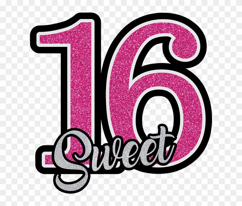 Sweet Sixteen Sweet-sixteen Birthday Party Girl - Sweet 16 Clip Art - Png Download