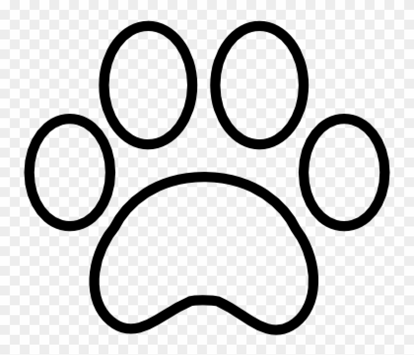 Print Free Clipart Download Icon Pinterest Outlines - Paw Print Outline Png Transparent Png #1493081
