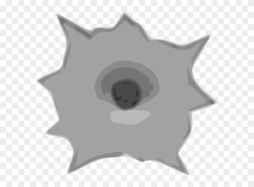 Free Vector Bullet Hole Clip Art - Bullet Hole Animation - Png Download