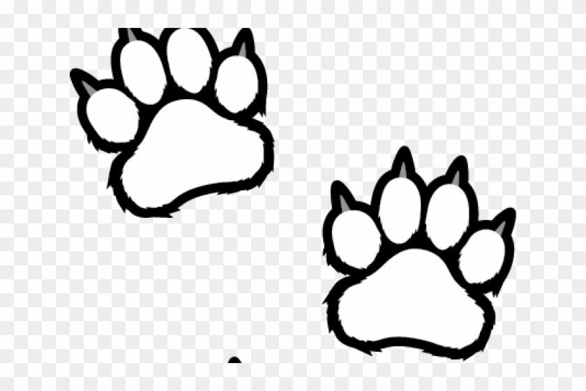 White Tiger Clipart Tiger Paw - Clip Art Tiger Paws - Png Download #1493496