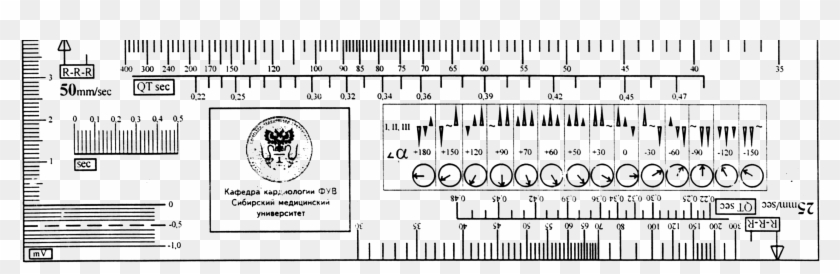 Ecg Ruler - Ecg Ruler Printable Clipart