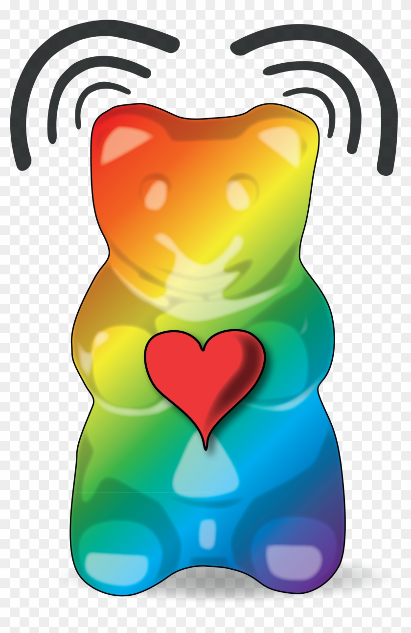 Colorful Gummy Bear Png - Gummy Bear Clipart #1493959