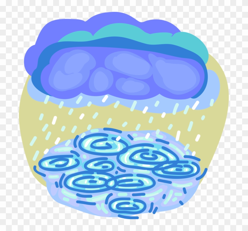 Vector Illustration Of Weather Forecast Storm Clouds Clipart