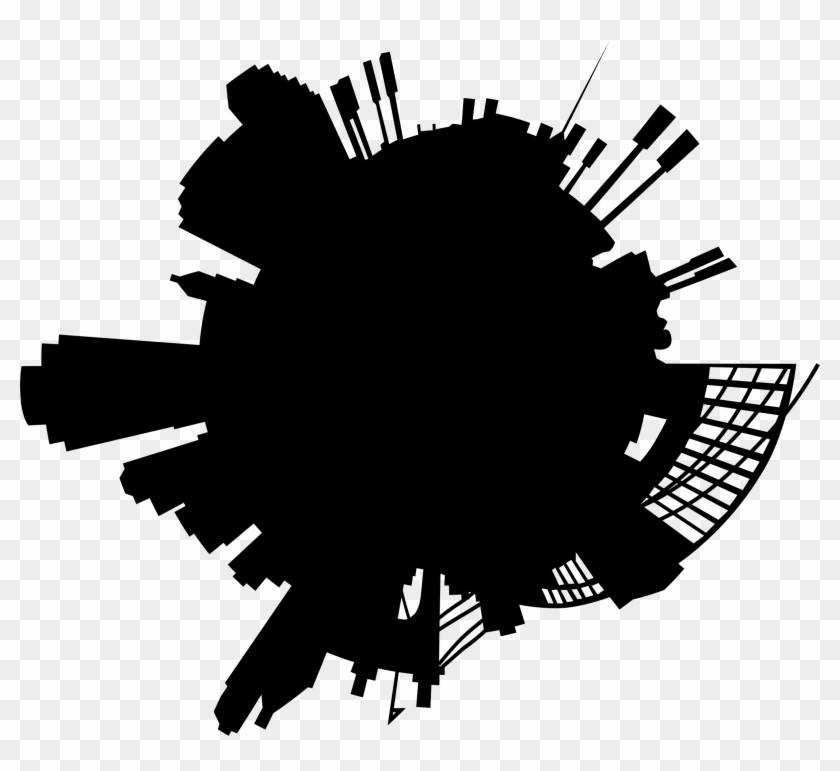 This Free Icons Png Design Of Cincinnati Skyline Radial Clipart #1494061