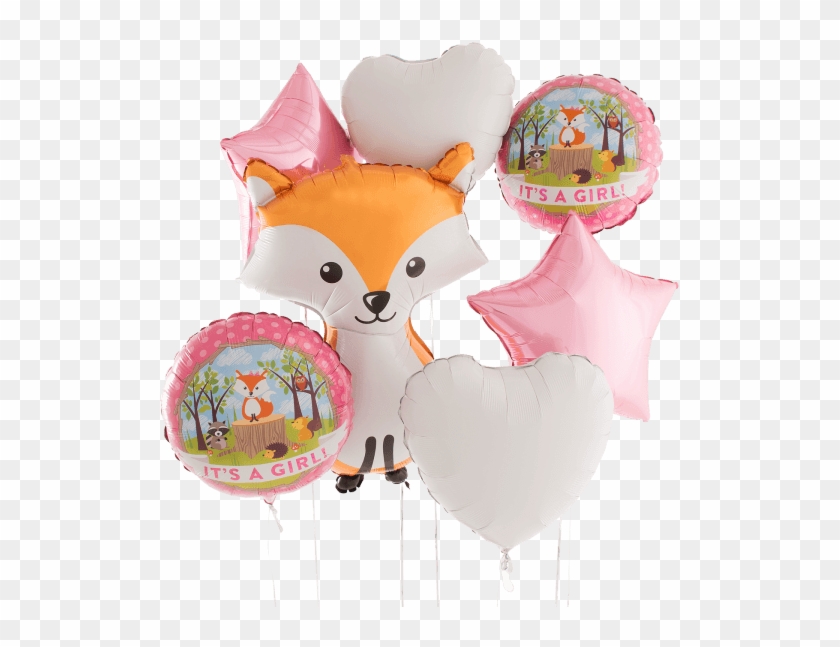 It's A Girl Woodland Critters Bunch - Balloon Clipart #1494709