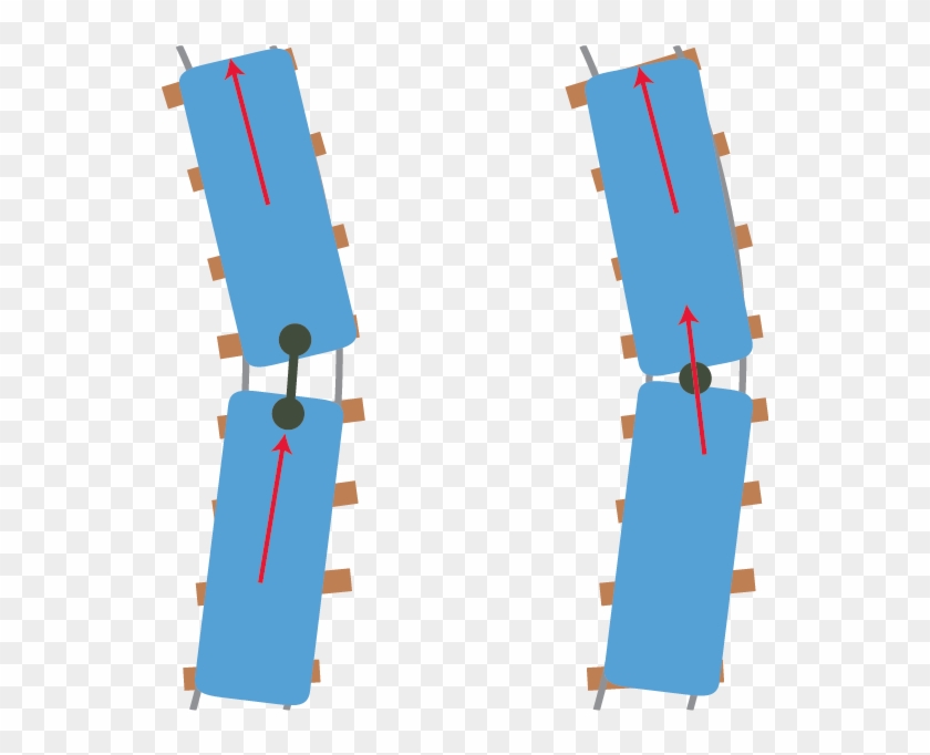 Compared To Traditional Car Designs , Articulated Trains - Bullet Train Wheels Joint On The Track Clipart #1495014