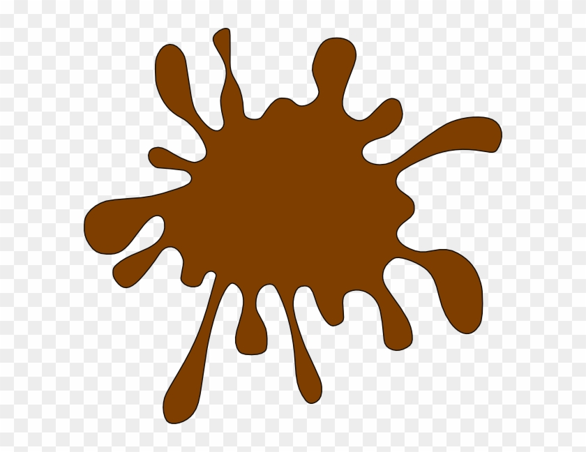 Brown Paint Splatter Clip Art - Png Download