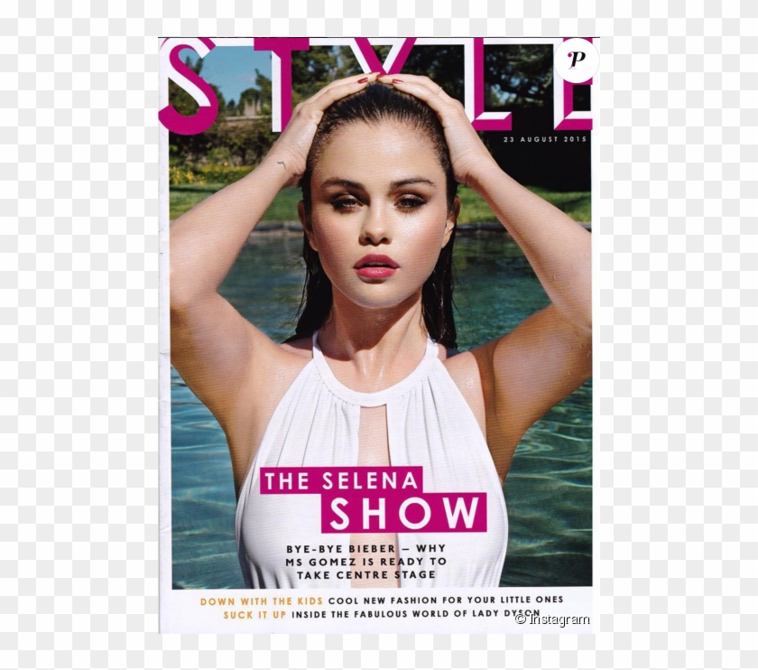 Selena Gomez En Couverture De Style , Maquillage Par Clipart #1495320