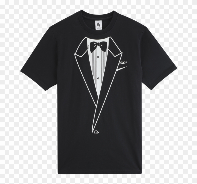 Off White Nike Tuxedo Tee Clipart