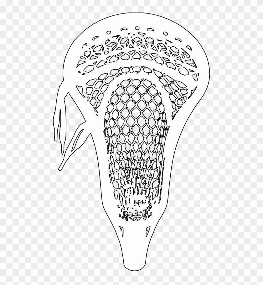 This Image Rendered As Png In Other Widths - Lacrosse Stick Head Drawing Clipart #1495546