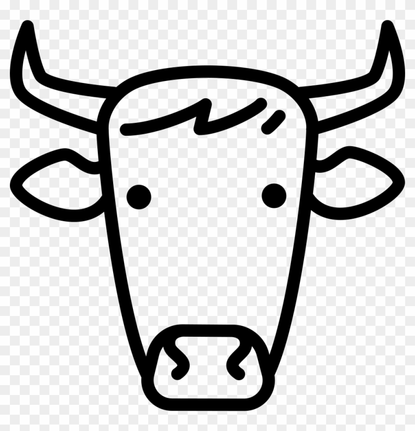 Cow Head Comments - Cow Head Icon Clipart #1495989