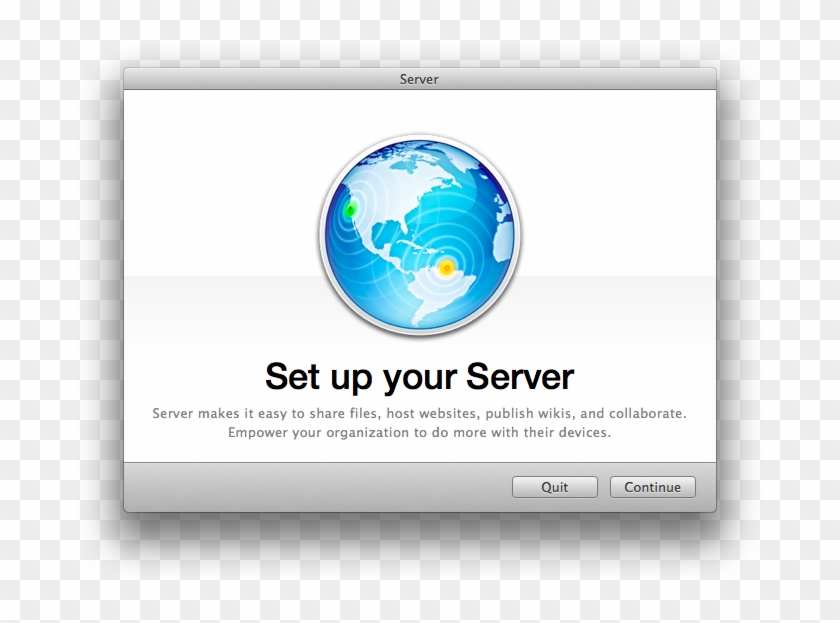 Set Up Your Server Screen When Installing Mountain - Os X Server Clipart