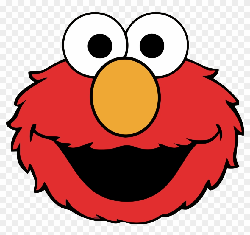 Sesame Street Clipart Monsters - Sesame Street Elmo Head - Png Download #1496810