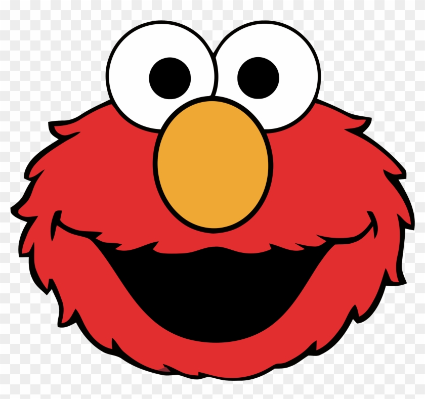 Sesame Street Clipart Monsters - Sesame Street Elmo Head - Png Download