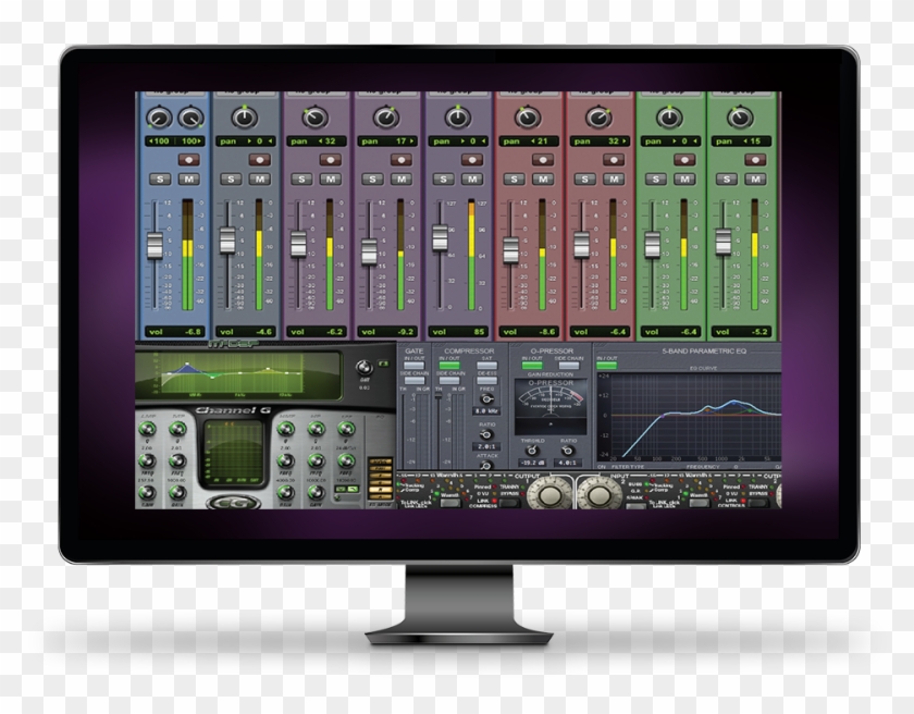 Learn To Record And Mix Like A Pro - Computer Monitor Clipart #1496894