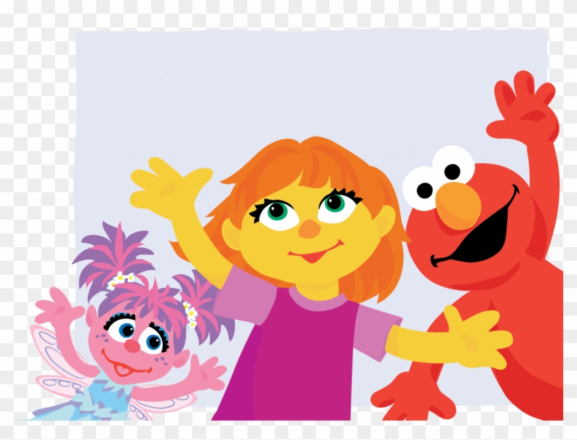 Sesame Street Characters Png - Sesame Street Autism Julia Clipart #1496895