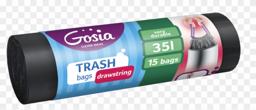 Trash Bags With Drawstring Ldpe - Bin Bag Clipart