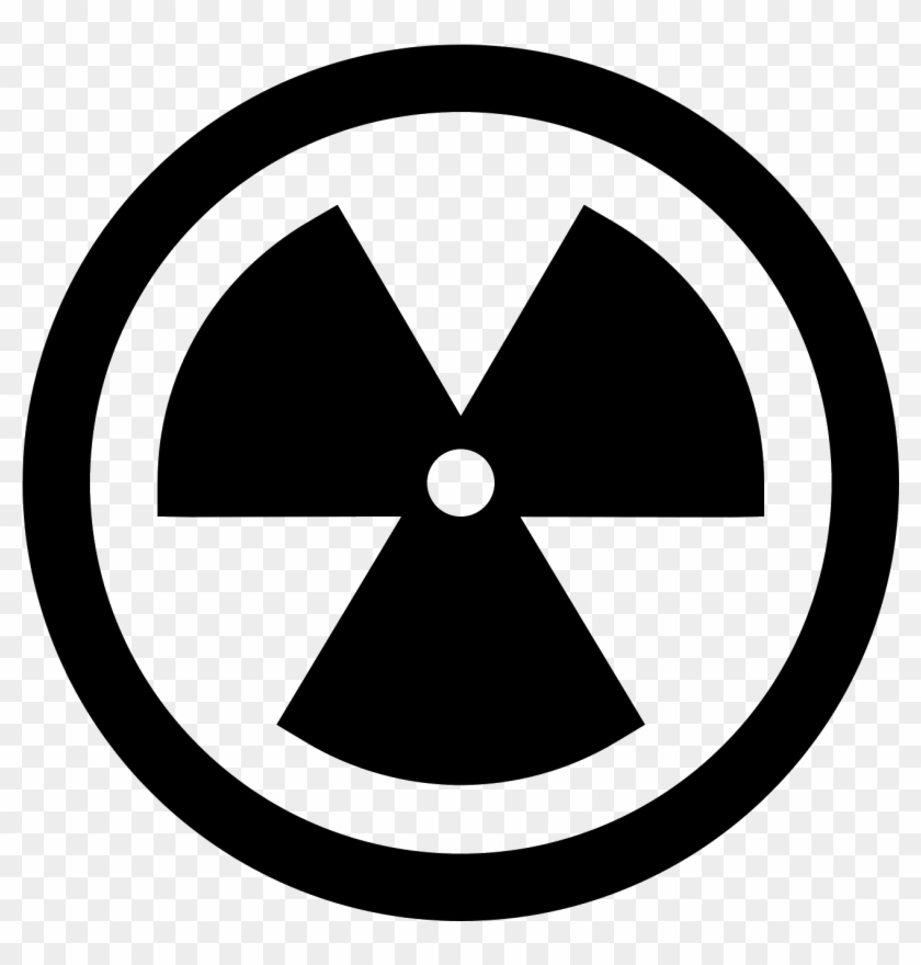 The Logo Is A Typical Radiation Or Nuclear Symbol - Circle Clipart #1497489
