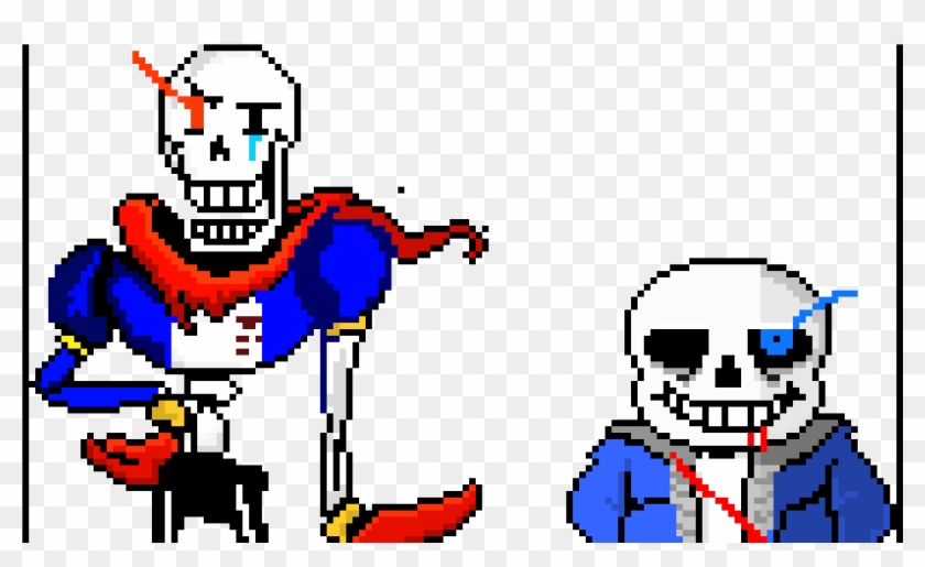 Disbelief Papyrus Genocide Sans Can You Win - Pixel Art Undertale Papyrus Clipart #1497632