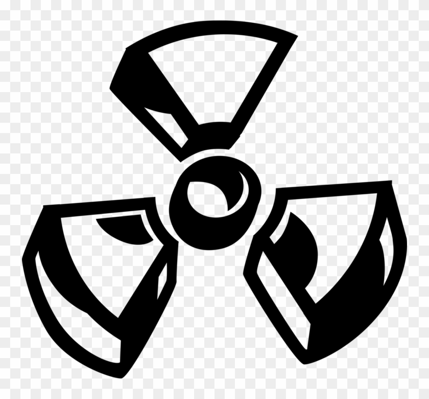 Vector Illustration Of Nuclear Fallout Radioactive Clipart