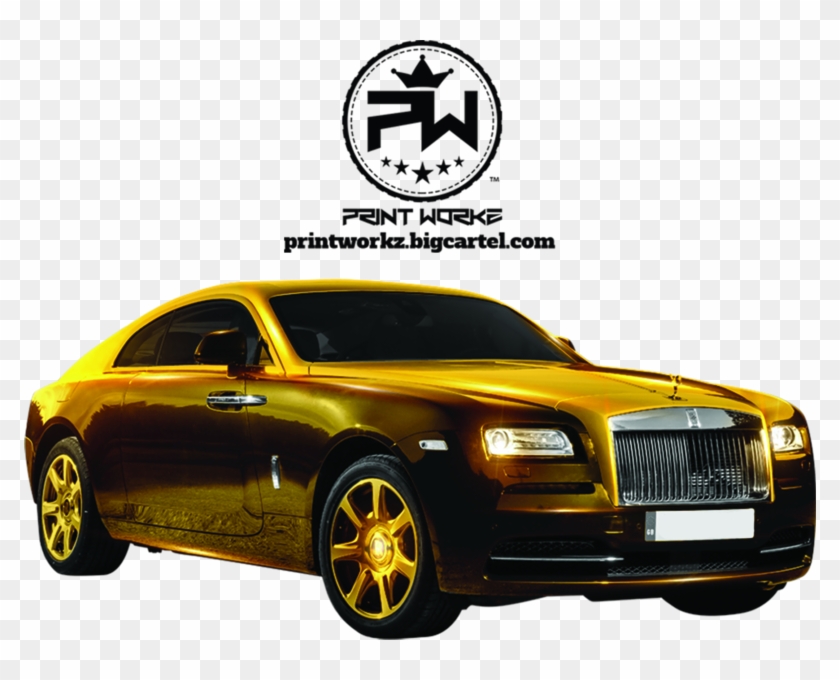 All Gold Rolls Royce - Supercar Clipart #1498127