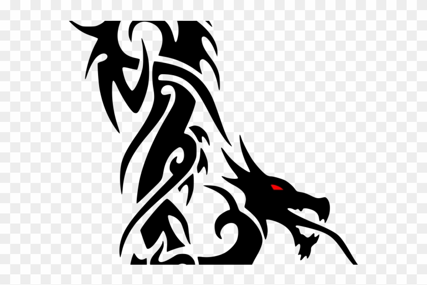 Dragon Tattoos Png Transparent Images - Tribal Tattoo Clipart