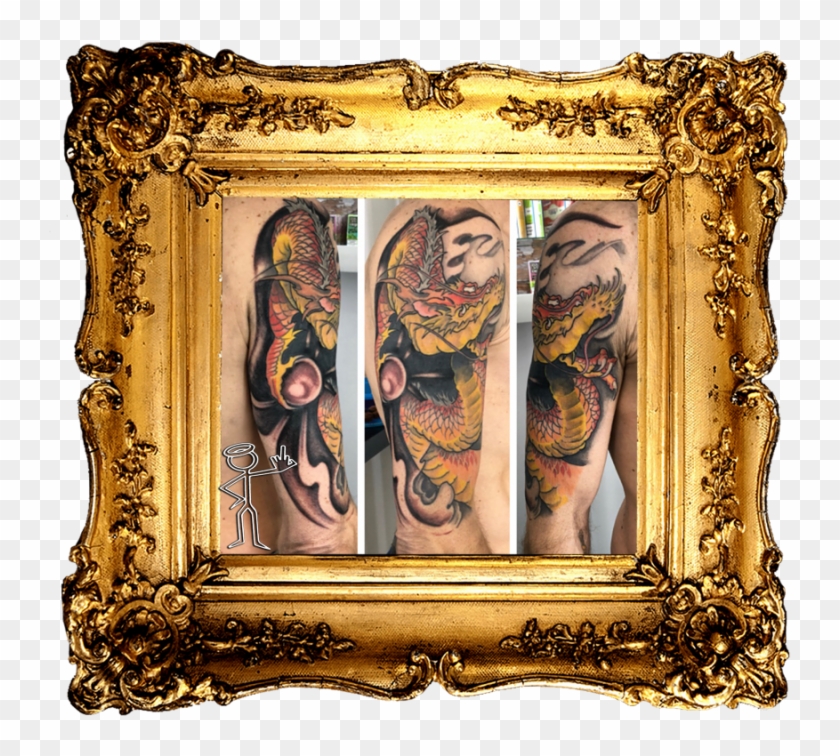 Colour Japanese Dragon Tattoo , Png Download Clipart #1498387