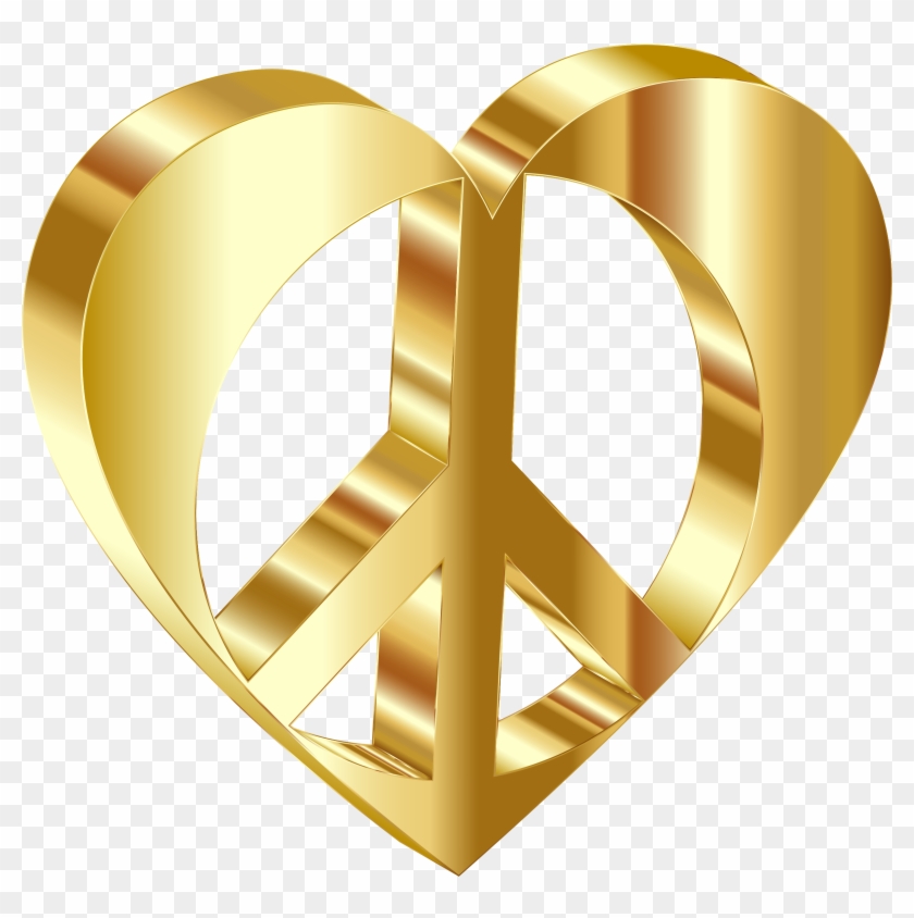 This Free Icons Png Design Of 3d Peace Heart Mark Ii Clipart #1498639