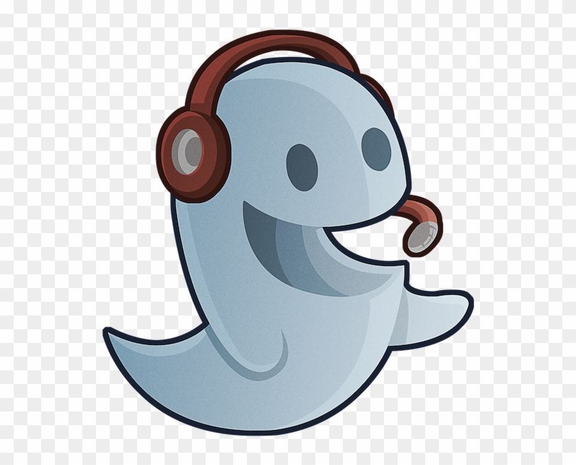 Cheerful Ghost - Ghost Playing Video Game Clipart #1498862