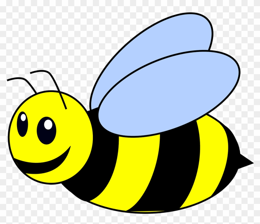 Honey Clipart Honey Bee - Bee Cartoon Black And White - Png Download #1499090