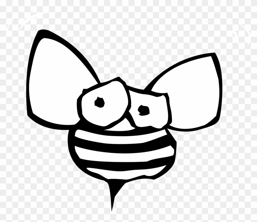 Bee Black And White Bee Clipart Black And White Free - Bee Clipart Black And White Transparent - Png Download #1499181
