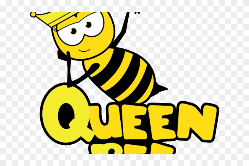 Bee Clipart Happy Birthday - Clipart Queen Bee Cartoon Black And White - Png Download