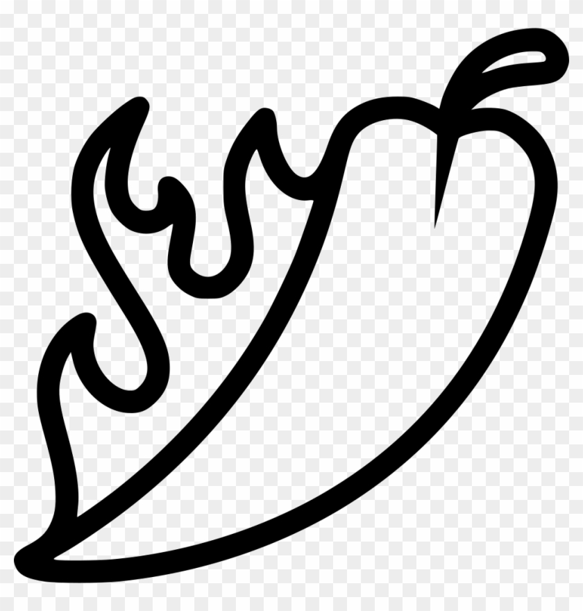 Png File Svg - Hot Pepper Black And White Clipart