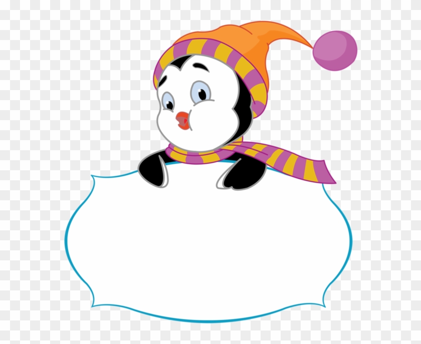 Labels, Scraps, Png Border Scrap, Etiquette - Cute Penguin Clip Art Transparent Png #150260