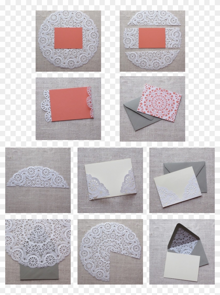 Doily Envelope Liners - Doily Invitations Clipart #151219