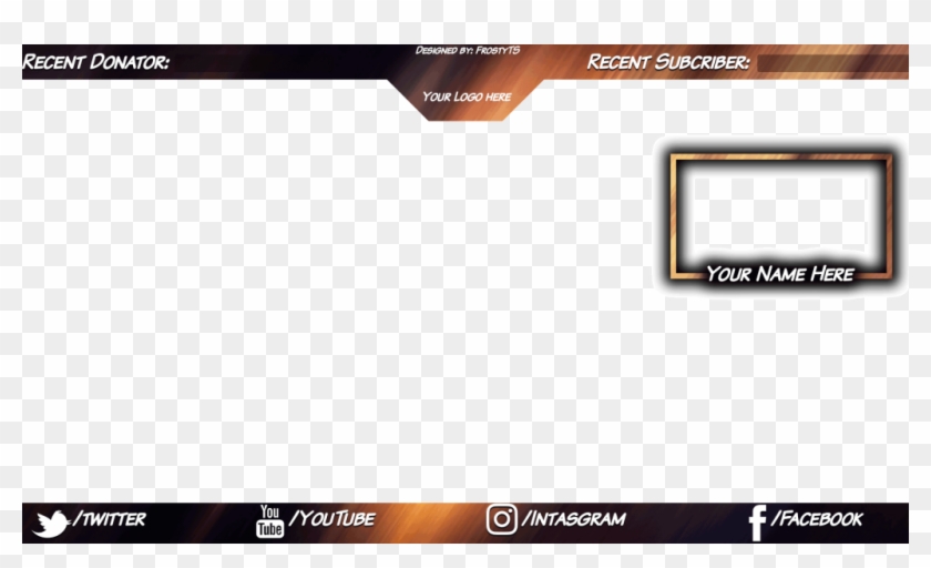 Custom Made Overlay And Webcam Overlay - Youtube Clipart #151351