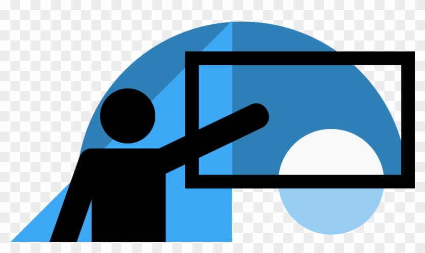 Educators Illustration - Icon Student Presentation Clipart