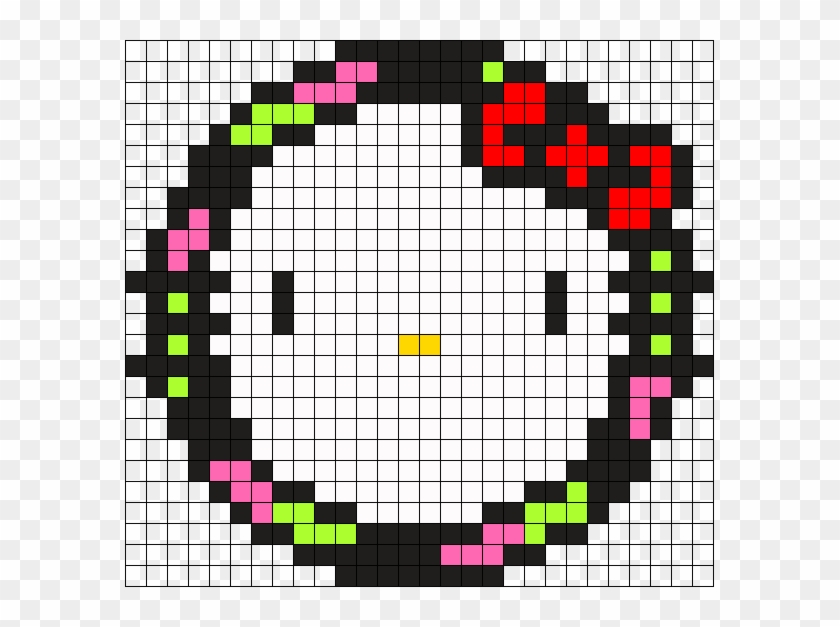 Hello Kitty Dreamcatcher Perler Bead Pattern / Bead - Perler Beads Dreamcatcher Pattern Clipart