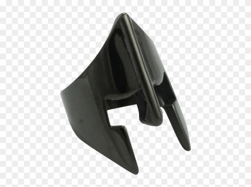 Black Stainless Steel Spartan Helmet Ring - Hatchet Clipart #151637