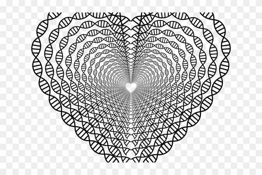 Heart Clipart Doily - Heart And Dna - Png Download