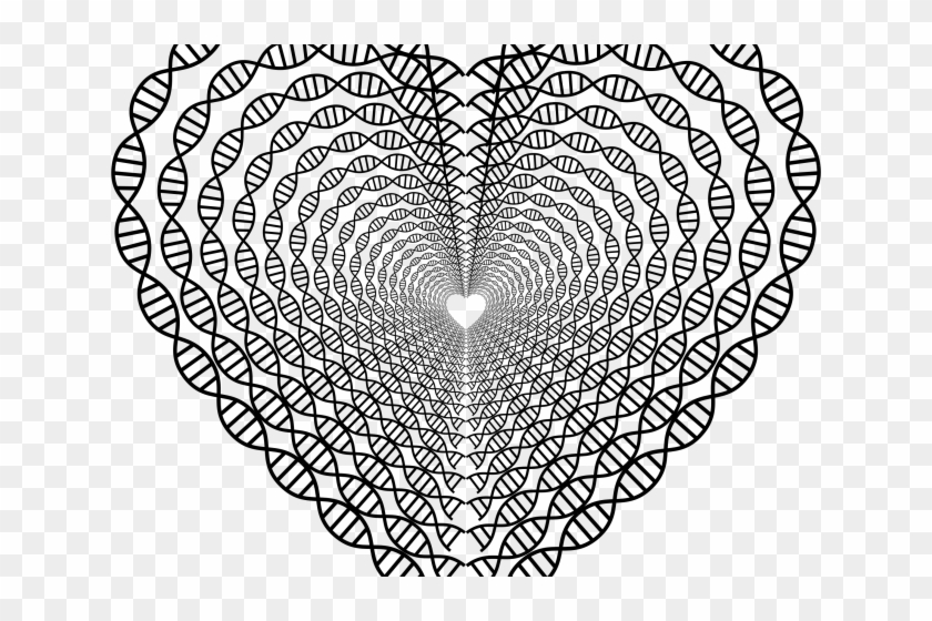 Heart Clipart Doily - Heart And Dna - Png Download #151714