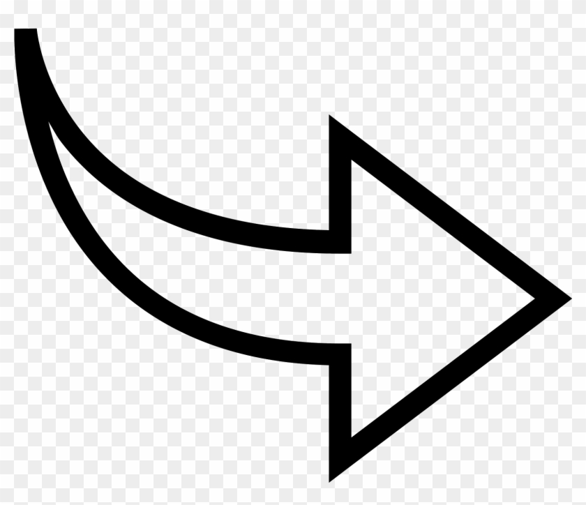 Curved White Arrow Png - White Curved Arrow Png Clipart