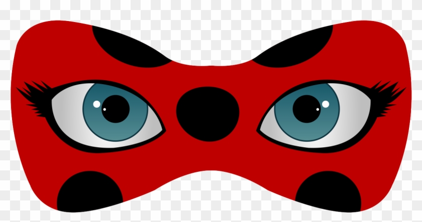 Finally Finished Making The Ladybug And Cat Noir Logos - Miraculous Ladybug Mask Png Clipart