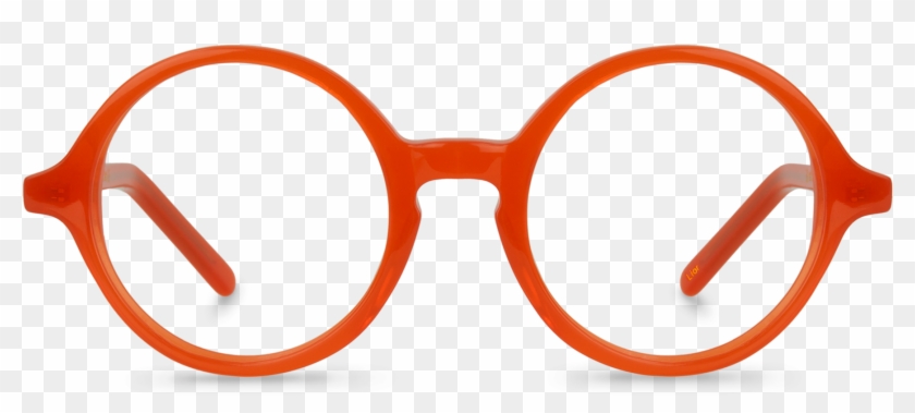 Round Red Glasses Png , Png Download - Lunettes Femme Rondes Rouge Clipart