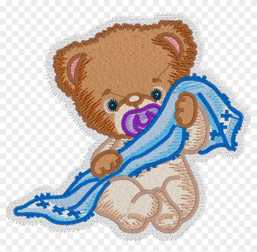 Teddy Bear Embroidery Design With Embrilliance Enthusiast's - Cartoon Clipart #152480