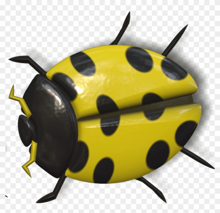 Download Ladybug Yellow And Black Transparent Png - Hewan Ladybug Clipart #152545